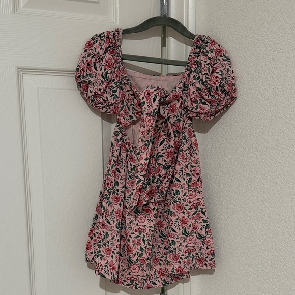 Nordstrom Floral Pink Puff Sleeve Top - Picture 4 of 7